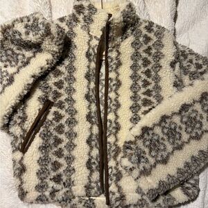 ETOILE ISABEL MARANT Mackensy Fuzzy Zip-Front Jacket